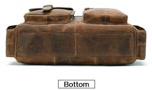 Vintage Leather Messenger Bag - Shop MODERN Menswear