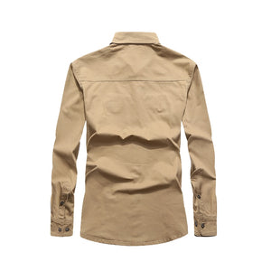 Tactical Long Sleeve Casual Shirt - Shop MODERN Menswear