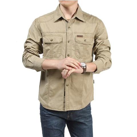 Tactical Long Sleeve Casual Shirt - Shop MODERN Menswear
