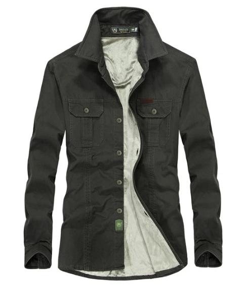 Fleece-Lined Tactical Shirt - Shop MODERN Menswear