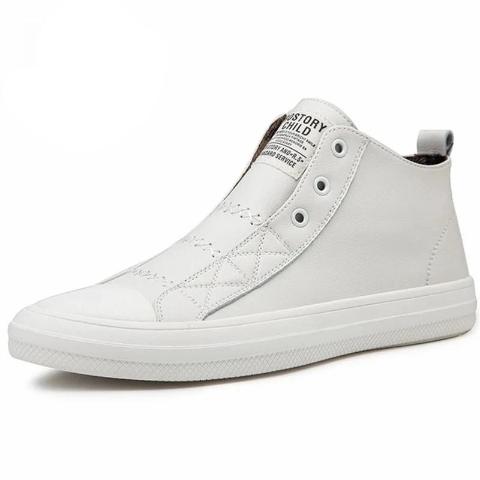Rostory Ankle-High White Sneakers - Shop MODERN Menswear