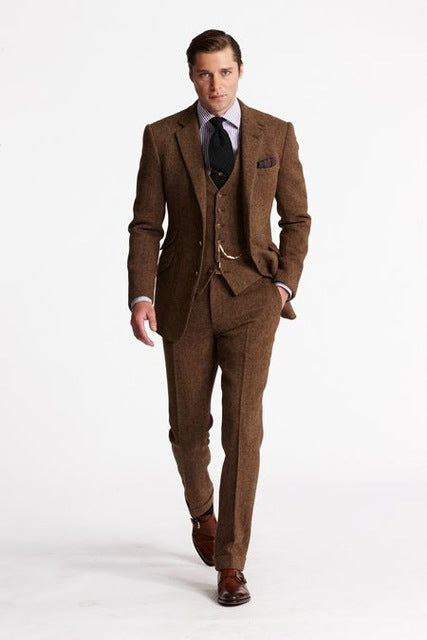 Tweed 3 Piece Suit - Shop MODERN Menswear