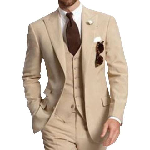 Peaked Lapel Three Piece Suit - Shop MODERN Menswear