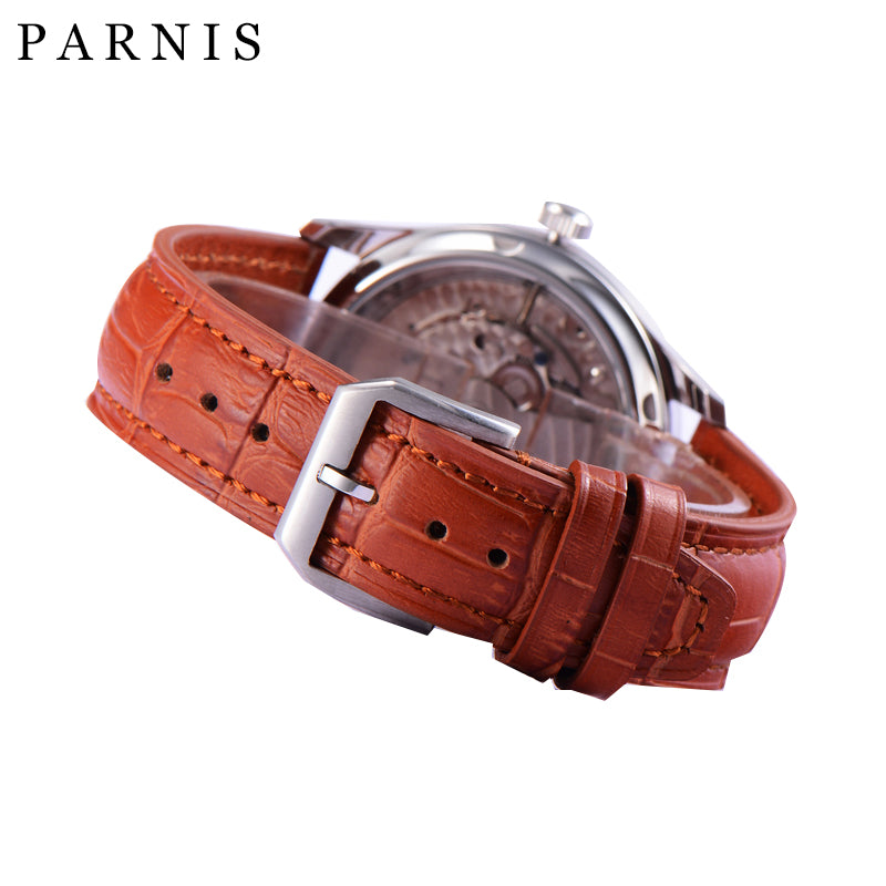 Parnis Power Reserve Mechanical Wristwatch - Shop MODERN Menswear