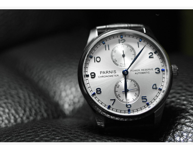 Parnis Power Reserve Mechanical Wristwatch - Shop MODERN Menswear