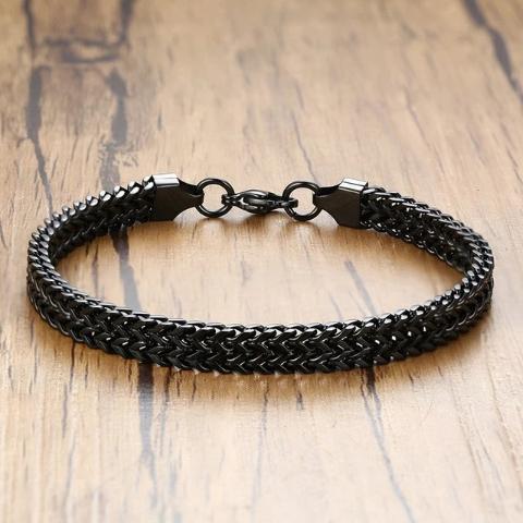 Double Curb Men's Chain Bracelet - Shop MODERN Menswear