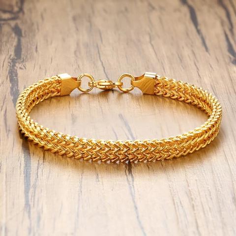 Double Curb Men's Chain Bracelet - Shop MODERN Menswear