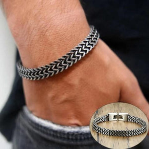 Double Curb Men's Chain Bracelet - Shop MODERN Menswear