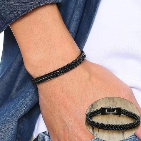 Double Curb Men's Chain Bracelet - Shop MODERN Menswear