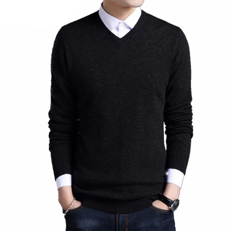 V-Neck Wool Sweater - Shop MODERN Menswear