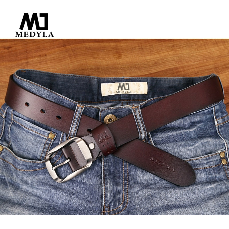 Genuine Leather Casual Belt - Shop MODERN Menswear