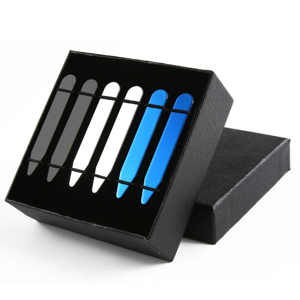 Gift Boxed Stainless Steel Collar Stays - Shop MODERN Menswear