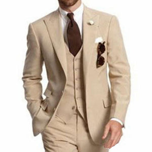 Peaked Lapel Three Piece Suit - Shop MODERN Menswear