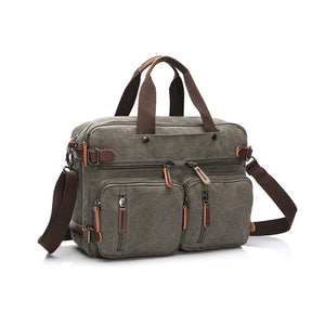 Canvas Breifcase Backpack - Shop MODERN Menswear